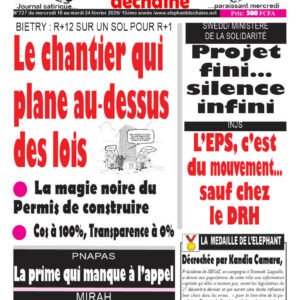 Le chantier qui plane au‐dessus des lois