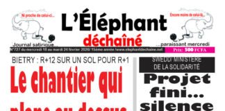 Le chantier qui plane au‐dessus des lois