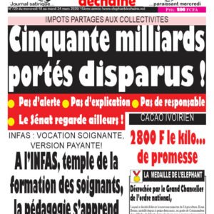 Cinquante milliards portés disparus !